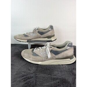 New Balance 998 Men’s 10.5 Gray Suede Mesh Sneakers Made in USA M998GR